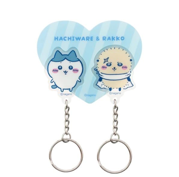 Amazon.co.jp: ちいかわ ただいまキーホルダー ハチワレ＆ラッコ : ホビー